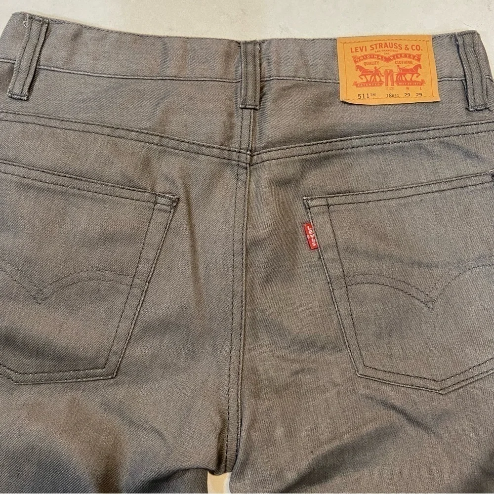 Levis 511 Jeans Boys 18 Reg 29x29 Gray Slim Fit - Picture 8 of 8
